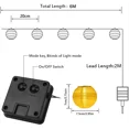thumbnail image 5 of Guirnaldas de luces solares para exteriores, 20 pies, 30 linternas LED, 8 modos, luces solares impermeables para jardín, balcón, patio, boda, fiesta de Navidad (blanco cálido) [Clase de eficiencia ene, 5 of 5