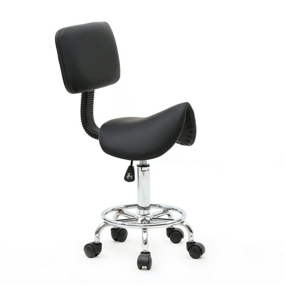 Saddle Stool Tattoo Salon Adjustable Hairdressing Styling Chair with Backrest