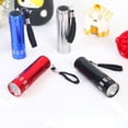 thumbnail image 2 of Mini Aluminum Alloy Strong Light Small Flashlight 9 Lamp Flashlight Gift White Light Daily Lighting, 2 of 8