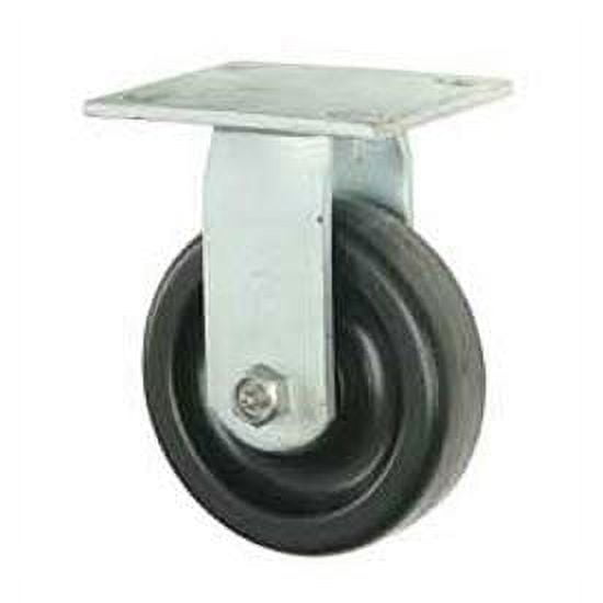 Heavy Duty Rigid Plate Caster 5" Plastic Wheel