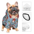 thumbnail image 3 of Balery Snowflake Christmas gnome Sudadera con Capucha para Perros Pequeños – Ropa para Mascotas, Disfraz para Perros y Gatos, Ideal para Fiestas y Cosplay-XX-Large, 3 of 7