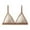 *1-Beige, variant on Women's Lace Triangle Bralette,Ladies Wireless Unpadded Lined Bra,Lightly Everyday Lingerie For Women,Pink,Size S