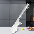 thumbnail image 3 of Hioecau Trancheuse d'Oignons Verts et Coupe-Légumes en Acier Inoxydable avec Poignée Ergonomique, Déchiqueteuse de Précision Résistante à la Rouille, Outil de Cuisine pour Salade, Garniture, Sauté, 3 of 8
