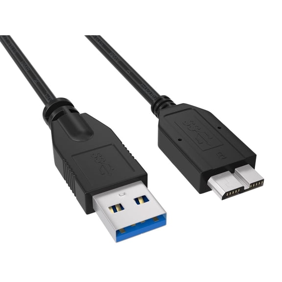 Cable Leader 3ft USB 3.0 Micro USB Cable, USB A to Micro B, Black