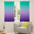 thumbnail image 5 of Erosebridal Purple and Teal Curtains for Bedroom,Rainbow Ombre Blackout Curtains Aesthetic Living Room Decor,Abstract Gradient Curtains & Drapes Colorful Window Curtain 2 Panels 52"Wx84"L, 5 of 6