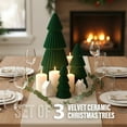 thumbnail image 5 of Ayieyill 3pcs Tabletop Christmas Tree Velvet Resin Christmas Trees for Christmas Decor Indoor, Christmas Table Decor, 5 of 8