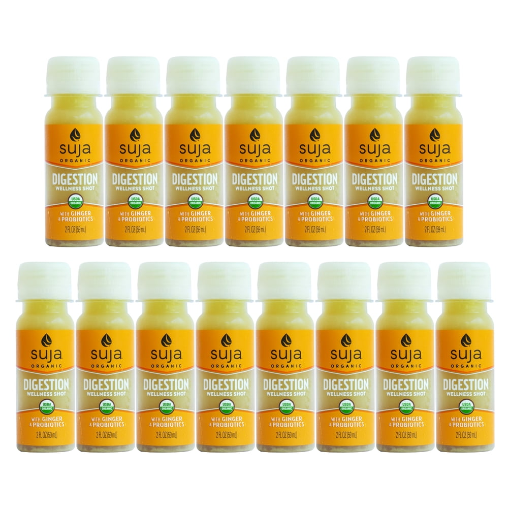Suja Digestion Shot with Ginger and Probiotics, Organic Juice, 2 Oz, 15