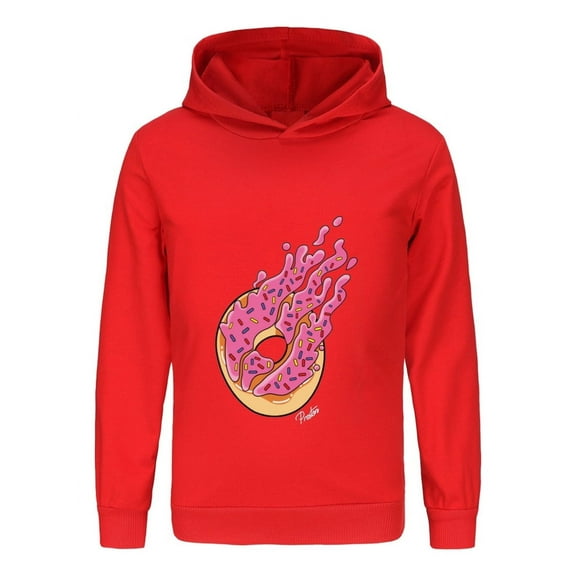 Boys Girls Preston Playz Hoodie – Lightweight Flame Graphic Pullover Sweatshirt for Kids