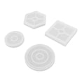 thumbnail image 1 of Moldes De Posavasos De Resina, 4 Piezas Material De Silicona Molde De Posavasos De Silicona Anti Deformación Cuadrado Hexágono Redondo Para Tazas Tapetes Para Decoración Del ANGGREK Silicone Coaster Mold, 1 of 8