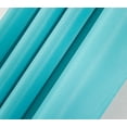 thumbnail image 3 of Olivia Gray Gilbert Solid Single Grommet Curtain Panel Pair - 54x63", Turquoise, 3 of 5