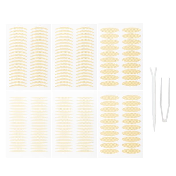 Pegatinas para párpados dobles de 3 tamaños, 240 piezas de cinta invisible para párpados, cinta para levantar los ojos con un tenedor, pinzas, adecuado para párpados individuales, ojos asimétricos, ojos caídos Unique Bargains adhesivos para pestañas postizas