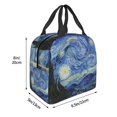 thumbnail image 3 of Disketp The Starry Night for Insulated Lunch Bag for Women and Men, Perfect for Work, Hiking, Picnic, 3 of 8