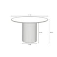 thumbnail image 3 of Manhattan Comfort Hathaway 47.24 Solid Wood Round Dining Table in Black, 3 of 6