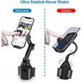 thumbnail image 2 of Miracase [Upgraded Version Cup Phone Holder for Car, Universal Adjustable Long Neck Car Phone Mount Cradle Friendly Compatible with iPhone Samsung Google and All 4.0-7.0 inches Smartphones, 2 of 6