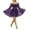 1-Purple, variant on Yertdoel Off The Shoulder Dresses for Women Elegant Solid Long Sleeve Fitted Waist Chiffon Dress Party Vacation Stylish Casual Flowy Dress