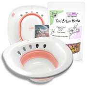 Yoni Steam Kit 2-in-1 Expandable Seat with 1.76 oz Fivona Sunrise Recipe Herbal Blend