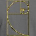 thumbnail image 3 of CafePress - Golden Ratio Sacred Fibonacci Spiral T Shirt - Mens Comfort Colors Shirt, 3 of 5