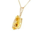thumbnail image 2 of Galaxy Gold 14k 18" Yellow Gold Necklace with Genuine 5 Carat Citrine Pendant, 2 of 3