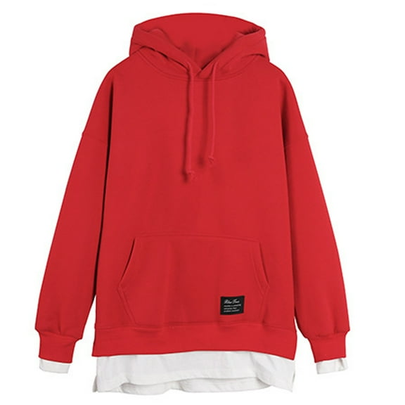 XINXIAOO Women's Hoodies Sweatshirts Long Sleeve Hoodie for Women Pullover Oversized Hoodie for Women Red Sweater Fall Clothes for Women Daily Wear