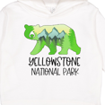thumbnail image 3 of Inktastic Yellowstone National Park Mountains and Bear Shape Toddler Hoodie, 3 of 4