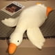 thumbnail image 3 of Gaint White Goose Plush Toy Super Soft Goose Stuffed Animals Plushie Huging Pillow Yellow Duck Peluche Birthday Gifts for Kids, 3 of 5