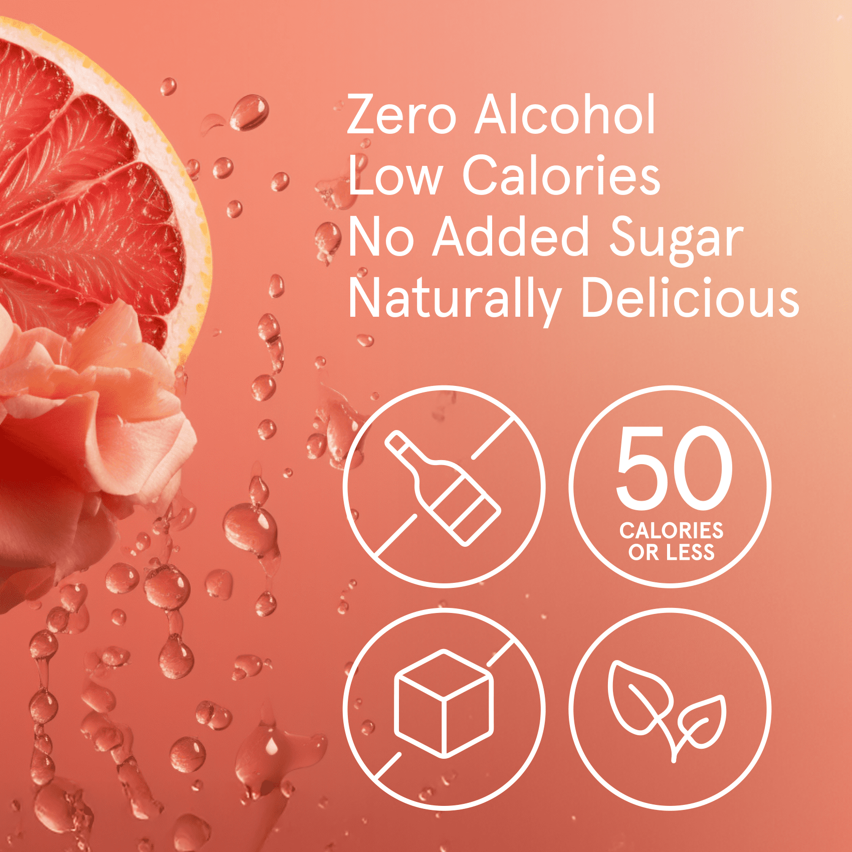 Calexo Citrus Rose Non Alcoholic Sparkling Beverage 12 oz. 12pk 0.0% ABV