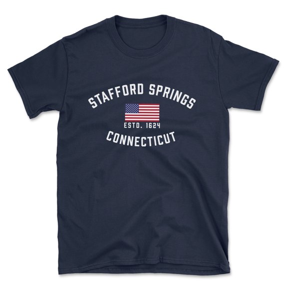 Stafford Springs Connecticut Patriot Men's Cotton T-Shirt