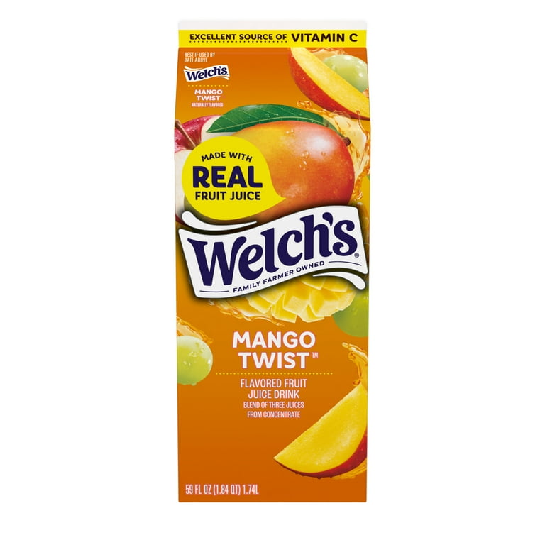 Welch s Mango Twist Fruit Juice Drink 59 fl oz carton Walmart