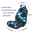 thumbnail image 3 of Wukai Lightning Full Set Car Seat Covers with Soft Padding Universal Auto Front Seats Protector and Cushion Mat, 3 of 5