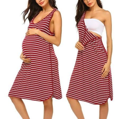 

Simplmasygenix Women s Maternity Long Sleeve Dresses Summer Clearance Clothing Women Maternity Wear Christmas Deer Head Printed Long Thickened Round Neck Pocket Dress