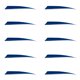 thumbnail image 1 of 10 piezas Flecha Fletching Cola 5 pulgadas Azul, 1 of 8