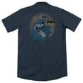 thumbnail image 3 of Batman In The Spotlight (Back Print) Adult Work Shirt Navy, 3 of 3