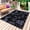 Black Gray Blue, variant on Farmhouse Country Outdoor Rug for Patio/Deck/Porch, Non-Slip Large Area Rug 5 x 8 Ft, Vintage Black French Garden Horse Swan Indoor Outdoor Rugs Washable Area Rugs, Camping Rug Carpet Runner