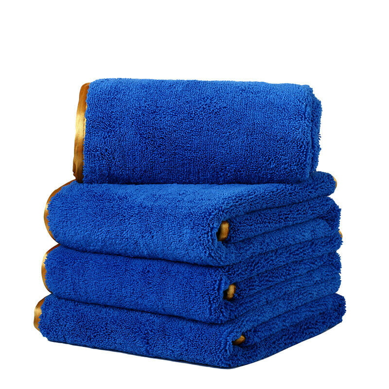 6 Pcs Microfiber Towels Elite Deluxe House Car Cleaning Clothes 16"x24"  Blue 