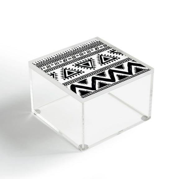 Society6 Marta Barragan Camarasa Boho Geometric 4" x 4" Acrylic Box
