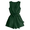 thumbnail image 7 of Guluxicc Jumpsuits for Women Dressy Summer Outfits Wrap V Neck Blazer Vest Shorts Business Casual Outfits, 7 of 7