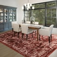thumbnail image 3 of Cydiria Vintage Boho Traditional Oriental Faux Wool Area Rug,4' x 6', Red, 3 of 7