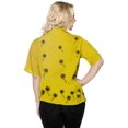 thumbnail image 2 of HAPPY BAY Women's Casual Solid Hawaiian Blouse Shirt T-Shirt Blouses Button Up Short Sleeve Dress Tee Shirts Tops for Women XL plus-size Medallion, Palm Tree, 2 of 3