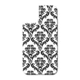 thumbnail image 3 of DistinctInk Custom SKIN / DECAL compatible with OtterBox Defender for iPhone 11 (6.1" Screen) - White Black Damask Pattern - Floral Damask Pattern, 3 of 5