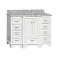 thumbnail image 6 of Nantucket 48" Bathroom Vanity with White Cabinet and Carrara Marble Top, 6 of 7