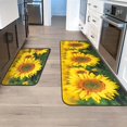 thumbnail image 3 of Kitchen Rug Sets 2 Pieces Non Slip Rugs Kitchen Mats for Floor 17"x48"+17"x30" Washable Hallway Laundry Room Runner Rug Standing Mat Carpet Home Decor Fruit, 3 of 6