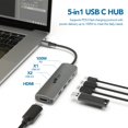 thumbnail image 2 of Hub USB C Mobile Pixels 5 en 1 con 4K HDMI 100 W PD para MacBook, 2 of 6