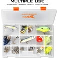 thumbnail image 6 of KastKing Tackle Boxes, Plastic Box, Plastic Storage Organizer Box with Removable Dividers - Fishing Tackle Storage 4 Packs, 6 of 7