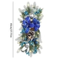 thumbnail image 3 of BJUTIR Christmas Wreaths & Garlands The Cordless Prelit Stairway Trim Christmas Wreaths For Front Door Holiday Wall Window Hanging Ornaments For Indoor Outdoor Home Xmas Decor, 3 of 9
