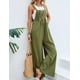 thumbnail image 2 of Overoles de pierna ancha para mujer, estilo bohemio, cómodos, holgados, overoles Militar G Militar G Xishao ropa, 2 of 2