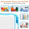 thumbnail image 4 of PACKISM Clear Toiletry Bag, 3 Pack TSA Approved Toiletry Bag Quart Size Bag, Travel Makeup Cosmetic Bag for Women Men, Carry on Airport Airline Compliant Bag, White (for age 12 or above), 4 of 10