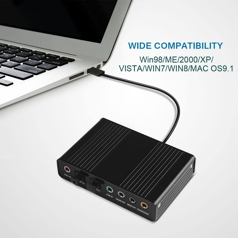 USB MultiChannel Sound Converter With Channel Surround, 45 OFF