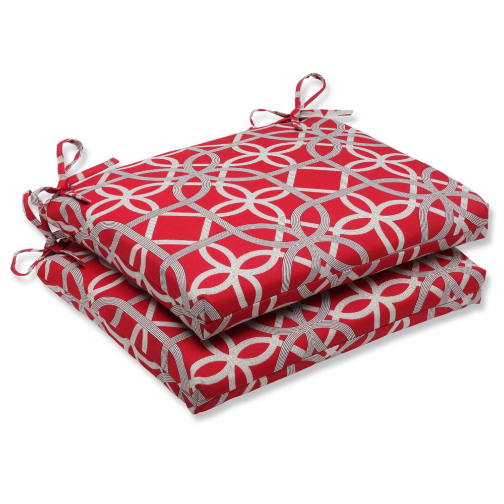 Set of 2 Brick Red Embraced Montage Decorative Outdoor Patio Chair