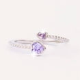 thumbnail image 5 of SeekLGT Twelve Birthstones Rotating Rhinestone Ring Adjustable Minimalist Crystal Jewelry Birthday Gift for Women and Loved Ones, 5 of 5