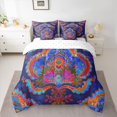 thumbnail image 2 of Homewish Western Hippie Damask Bedding Comforter Set 7-Piece for Adult, Retro Mandala Flower King Bedding Sets, Rustic Farmhouse Style Reversible Bed Sheets, Luxury Bedroom Decor, 2 of 7